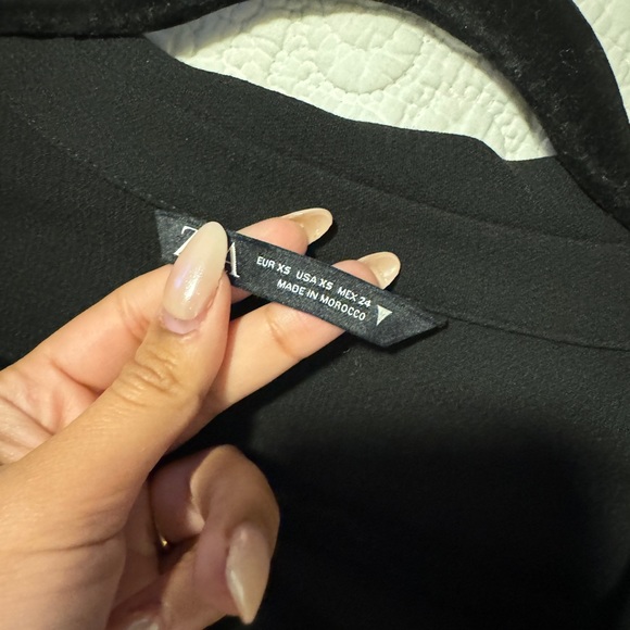 Black Zara Crop Top - Picture 3 of 7